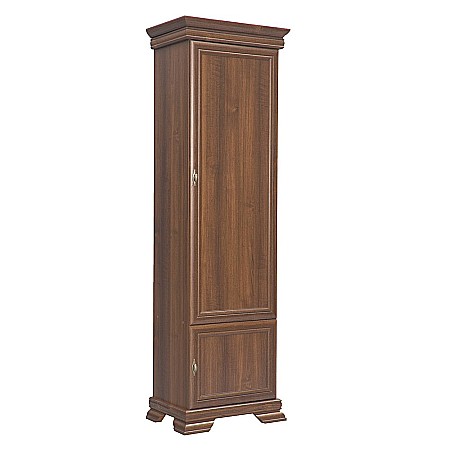 Dulap VMD1, 4 polite, 2 usi, Pal Melaminat, cu elemente din MDF, Nuc [1]
