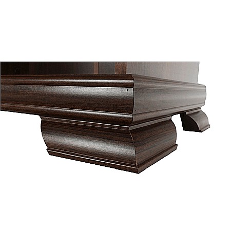 Dulap VMD1, 4 polite, 2 usi, Pal Melaminat, cu elemente din MDF, Nuc [5]