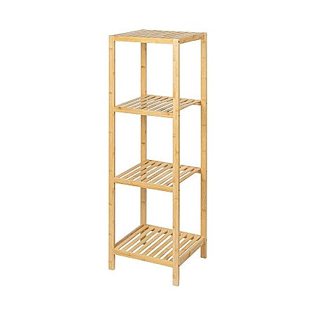 Etajera depozitare KL272, cu 4 rafturi, lemn, multifunctional, natur [2]