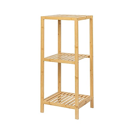 Produse - Etajera depozitare si organizare KL271, cu 3 rafturi, lemn, multifunctional, natur