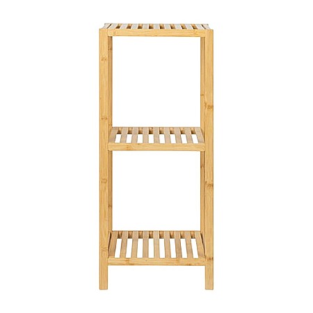 Etajera depozitare si organizare KL271, cu 3 rafturi, lemn, multifunctional, natur [2]
