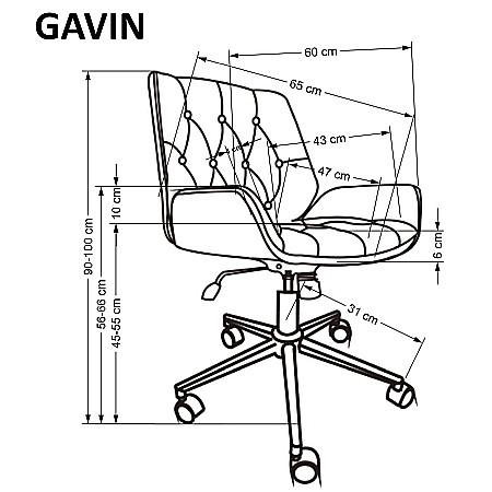 Fotoliu directorial HM Gavin [6]