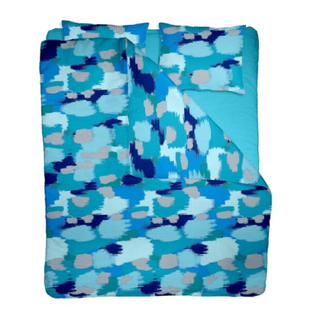 Textile - Lenjerie pat 2 persoane bumbac creponat