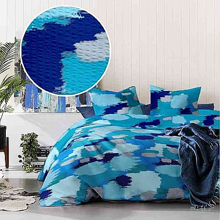 Textile - Lenjerie pat matrimonial creponata