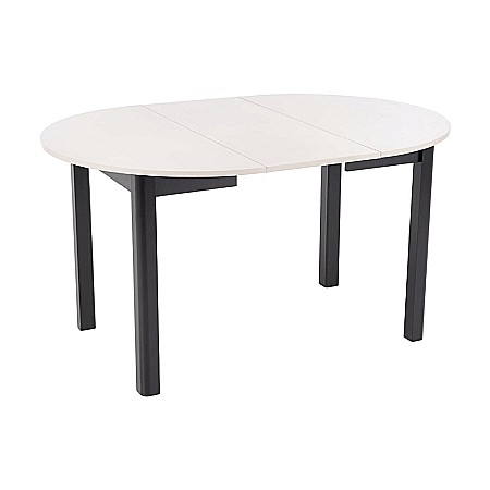 Masa bucatarie si living extensibila HM Ringo, blat MDF, 6 persoane, 102-142x102x76 cm, casmir/negru [10]