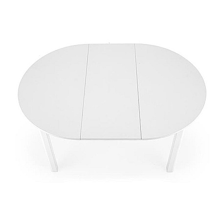 Masa bucatarie si living extensibila HM Ringo, blat MDF, 6 persoane, 102-142x102x76 cm, alb [4]