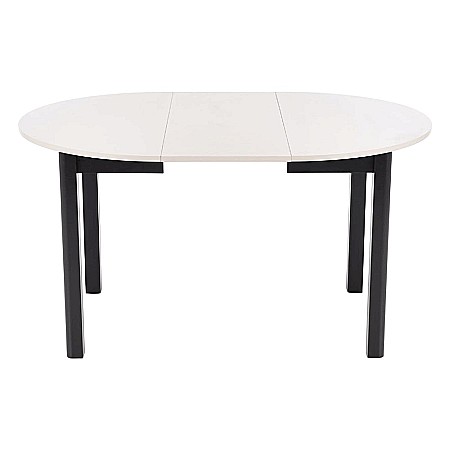 Masa bucatarie si living extensibila HM Ringo, blat MDF, 6 persoane, 102-142x102x76 cm, casmir/negru [13]