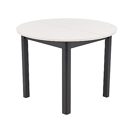 Masa bucatarie si living extensibila HM Ringo, blat MDF, 6 persoane, 102-142x102x76 cm, casmir/negru [8]