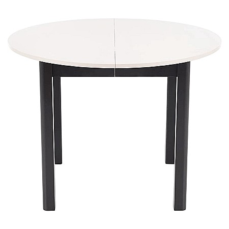 Masa bucatarie si living extensibila HM Ringo, blat MDF, 6 persoane, 102-142x102x76 cm, casmir/negru [7]