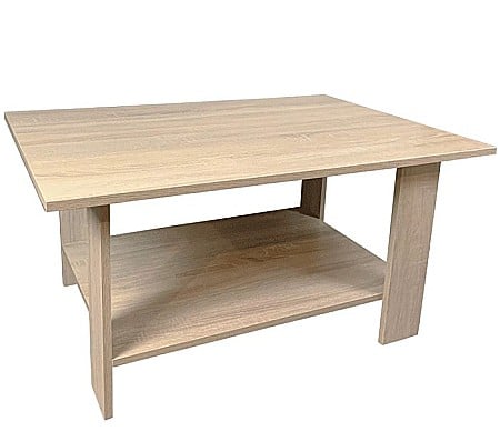 Produse - Masa cafea Turing, PAL Melaminat, cu raft depozitare, 87x60x43cm, stejar