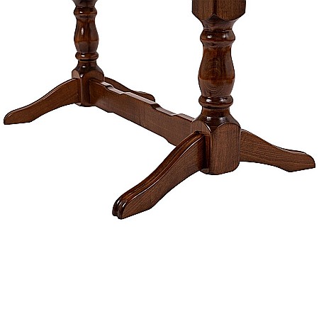 Masa extensibila Euro 2, living, lemn masiv, blat MDF furniruit, 12 persoane, 155/192.5/230x97x76 cm, nuc [9]