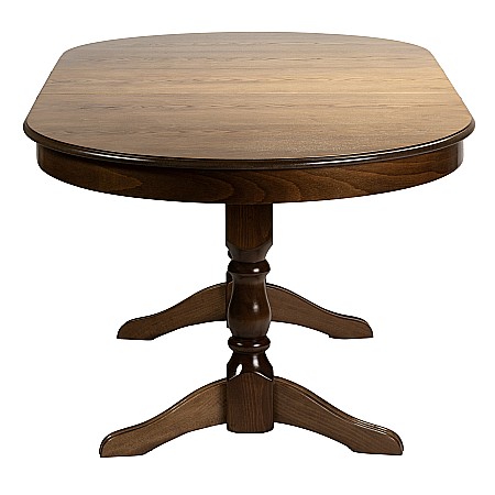Masa extensibila Euro 2, living, lemn masiv, blat MDF furniruit, 12 persoane, 155/192.5/230x97x76 cm, nuc [8]