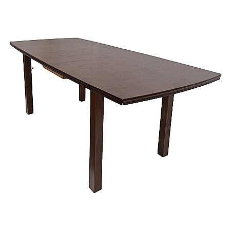 Masa extensibila living, DM2 Bent, lemn masiv, blat MDF Furniruit, 8 persoane, 200-160x90x76 cm, nuc [4]
