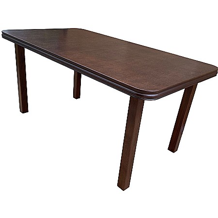 Masa extensibila living DM5 Varus, blat Pal, picioare lemn masiv, 6 persoane, 200-160x90x76 cm, nuc [1]