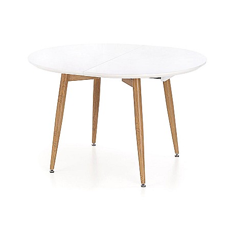 Masa extensibila living HM Caliber, blat MDF, structura metalica, 160-200x90x76 cm, Stejar San Remo [2]