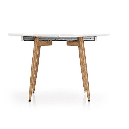 Masa extensibila living HM Caliber, blat MDF, structura metalica, 160-200x90x76 cm, Stejar San Remo [8]