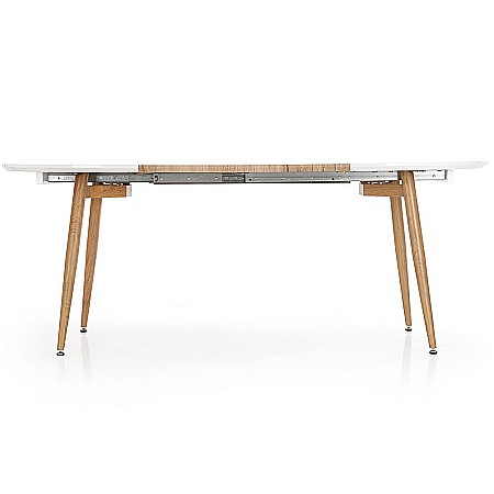 Masa extensibila living HM Caliber, blat MDF, structura metalica, 160-200x90x76 cm, Stejar San Remo [7]