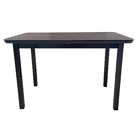 Mobila bucatarie - Masa extensibila living si bucatarie, DM4 Maxima, blat MDF Furniruit, lemn masiv, colturi rotunjite, 6 persoane, 120-150x70x76 cm, wenge