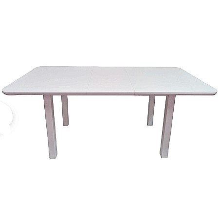 Masa extensibila pentru bucatarie si living DM2S Varus, MDF Furniruit, lemn masiv, 6 persoane, 180-140x80x76 cm, alb [4]