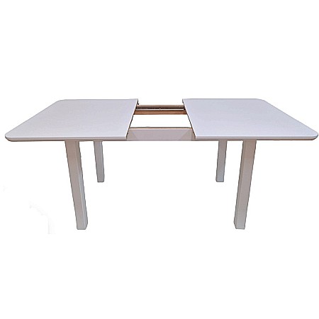 Masa extensibila pentru bucatarie si living DM2S Varus, MDF Furniruit, lemn masiv, 6 persoane, 180-140x80x76 cm, alb [5]