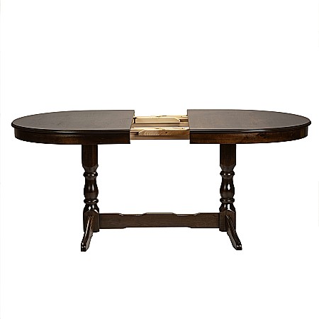 Masa living extensibila Euro 2, lemn masiv, blat MDF furniruit, 12 persoane, 155/192.5/230x97x76 cm, wenge [5]