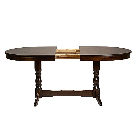 Masa living extensibila Euro 2, lemn masiv, blat MDF furniruit, 12 persoane, 155/192.5/230x97x76 cm, wenge [7]