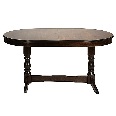 Masa living extensibila Euro 2, lemn masiv, blat MDF furniruit, 12 persoane, 155/192.5/230x97x76 cm, wenge [2]