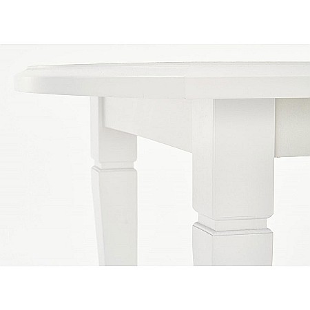Masa living extensibila HM Fryderyk, blat MDF laminat, picioare lemn masiv, 10 persoane, 160-240x90x74 cm, alba [8]