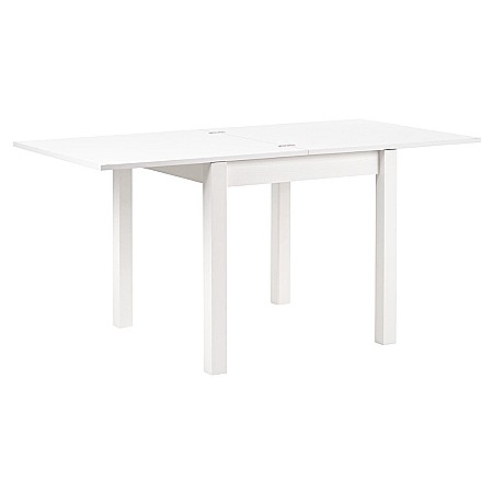 Masa living extensibila HM Gracjan, PAL Laminat, cant ABS, 80-160x80x76 cm, 6 persoane, alb [2]