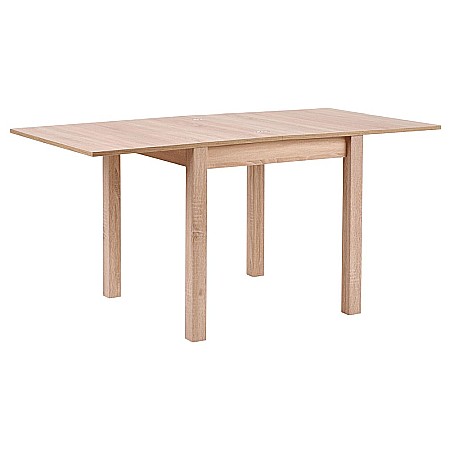 Masa living extensibila HM Gracjan, PAL Laminat, cant ABS, 80-160x80x76 cm, 6 persoane, stejar sonoma [4]