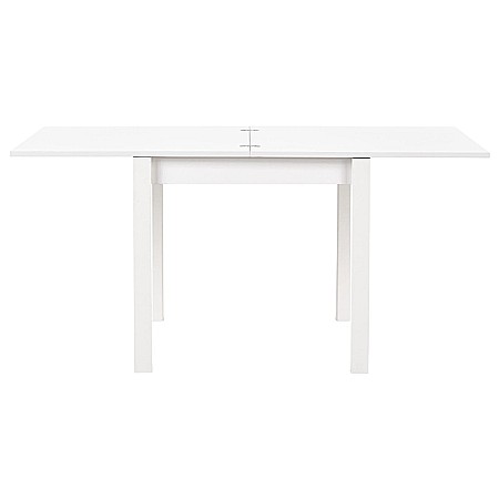 Masa living extensibila HM Gracjan, PAL Laminat, cant ABS, 80-160x80x76 cm, 6 persoane, alb [3]