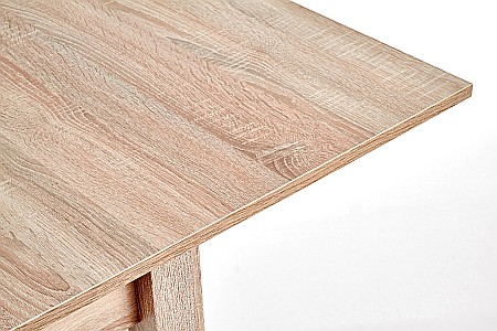 Masa living extensibila HM Gracjan, PAL Laminat, cant ABS, 80-160x80x76 cm, 6 persoane, stejar sonoma [6]