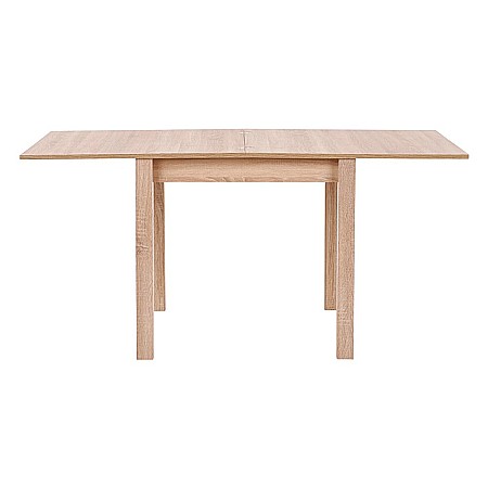 Masa living extensibila HM Gracjan, PAL Laminat, cant ABS, 80-160x80x76 cm, 6 persoane, stejar sonoma [2]