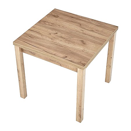 Masa living extensibila HM Gracjan, PAL Laminat, cant ABS, 80-160x80x76 cm, 6 persoane, stejar artizanal [4]