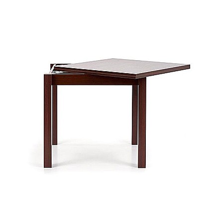 Masa living extensibila HM Gracjan, PAL Laminat, cant ABS, 80-160x80x76 cm, 6 persoane, nuc [2]
