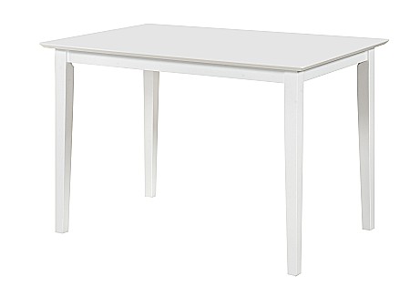 Masa living si bucatarie Bali, MDF, structura lemn masiv, 4 persoane, 112x72x74 cm, alb [1]
