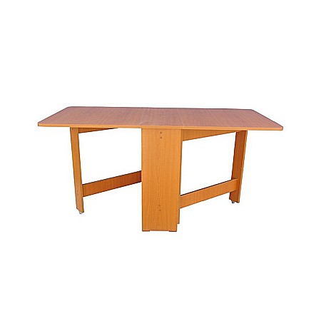 Mese bucatarie - Masa plianta MD1, bucatarie si living, Pal Melaminat, colturi rotunjite, 6 persoane, 160x80x75 cm, cires