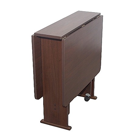 Masa plianta Practic, bucatarie si living, Pal Melaminat, insertii lemn masiv, 6 persoane, colturi rotunjite, 120x74x75 cm, fag [1]