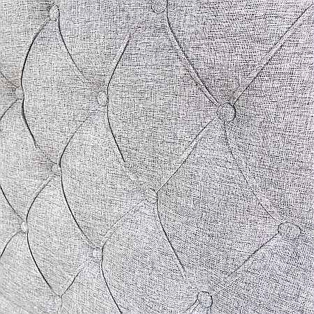 Pat matrimonial cu spatiu depozitare Austin, elemente lemn masiv, tapitat cu stofa, cu somiera,140x200 cm, gri [10]