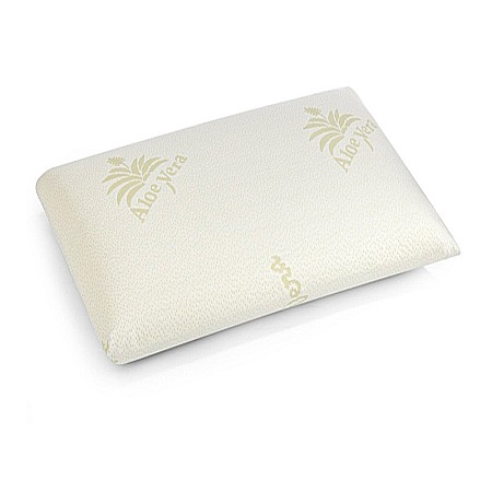 Produse - Perna Clasica Memory Aloe Vera, 42x72x12 cm, husa microfibra detasabila, lavabila la 40°C