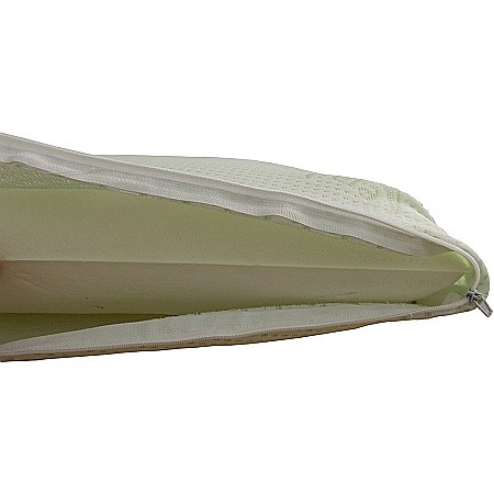 Perna Clasica Memory Aloe Vera, 42x72x12 cm, husa microfibra detasabila, lavabila la 40°C [4]