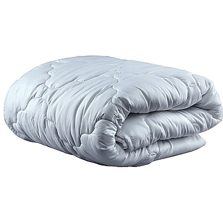 Pilota microfibra de iarna 140x200 cm, matlasata, umplutura bilute siliconizate, antialergenica, densitate 400 g/m², lavabila la 95°C, alb [2]