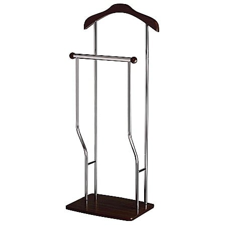 Portmantou dublu, tip valet, SL Greg, depozitare haine, cromat, lemn, 107 cm, wenge