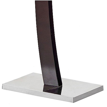 Portmantou suport haine HM WU13, lemn, baza metalica cromata, 117 cm, wenge [2]