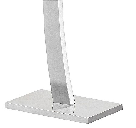 Portmantou suport haine HM WU13, lemn, baza metalica cromata, 117 cm, alb [2]