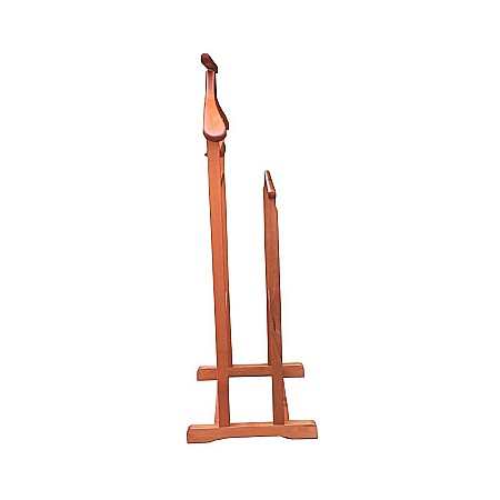 Portmantou suport haine, tip valet, dublu, din lemn masiv, 102 cm, cires [3]