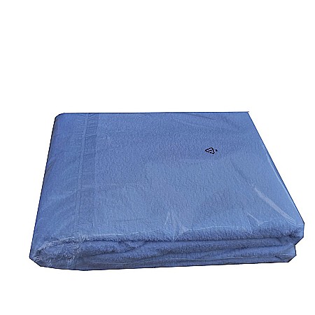 Protectie impermeabila saltea, bumbac, 90x200 cm, interior poliuretan, lavabila la 90°C, alb [6]