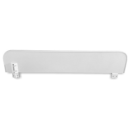 Produse - Protectie laterala rabatabila pentru pat copii, detasabila, cu cleme, Pal Melaminat, 70x14 cm, alb