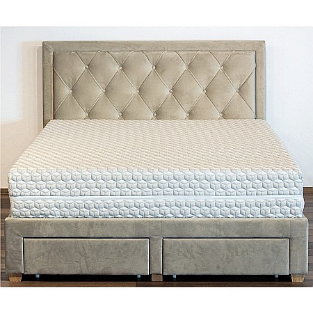 Saltea cu arcuri impachetate individual, Neptun Memory Pocket Comfort 160x200x30cm, 7 zone de confort, spuma poliuretanica HR, memory foam 4 cm, husa detasabila 3D, hipoalergenica, fermitate medie, Saltsib [3]