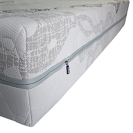 Saltea cu arcuri impachetate individual, Neptun Memory Pocket Comfort 140x200x30cm, 7 zone de confort, spuma poliuretanica HR, memory foam 4 cm, husa detasabila tricot, hipoalergenica, fermitate mediu spre soft, Saltsib [2]